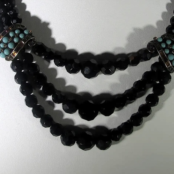 Authentic Heidi Daus “Return from Grace” Black Crystal Necklace - Picture 11 of 13